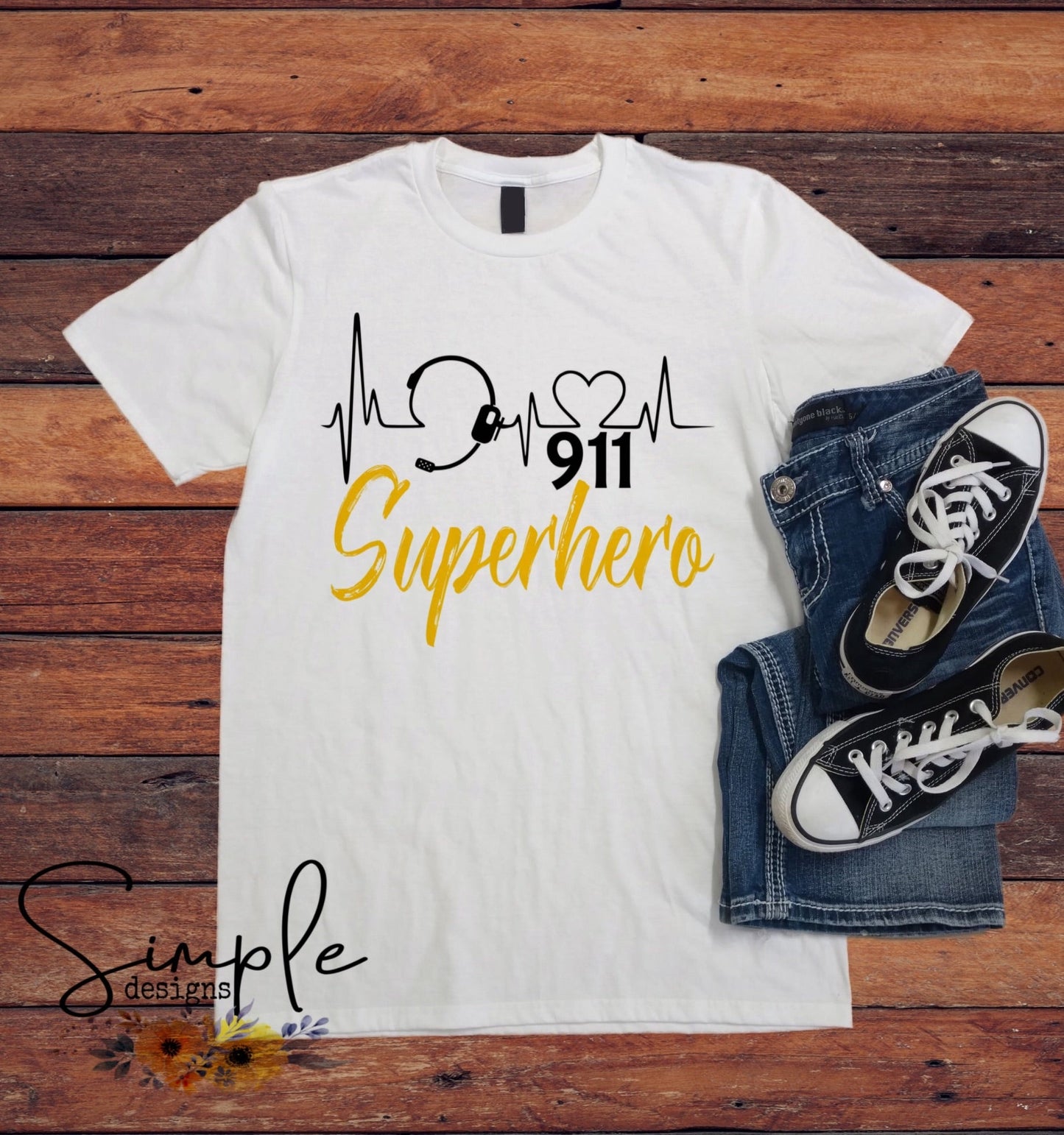 911 Superhero Dispatcher Sublimation Heat Transfer Sheets
