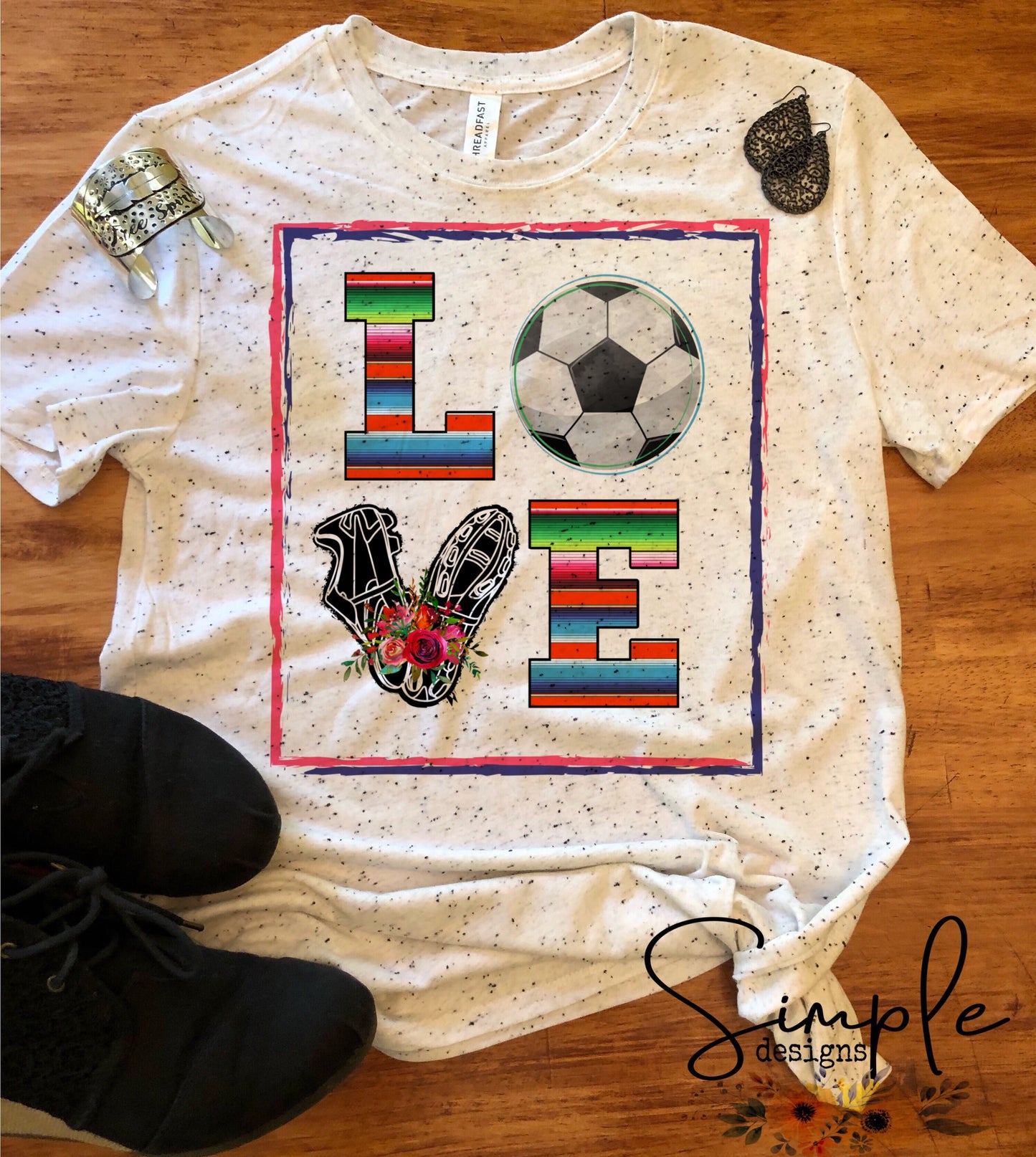 Love Soccer Sublimation Heat Transfer Sheet