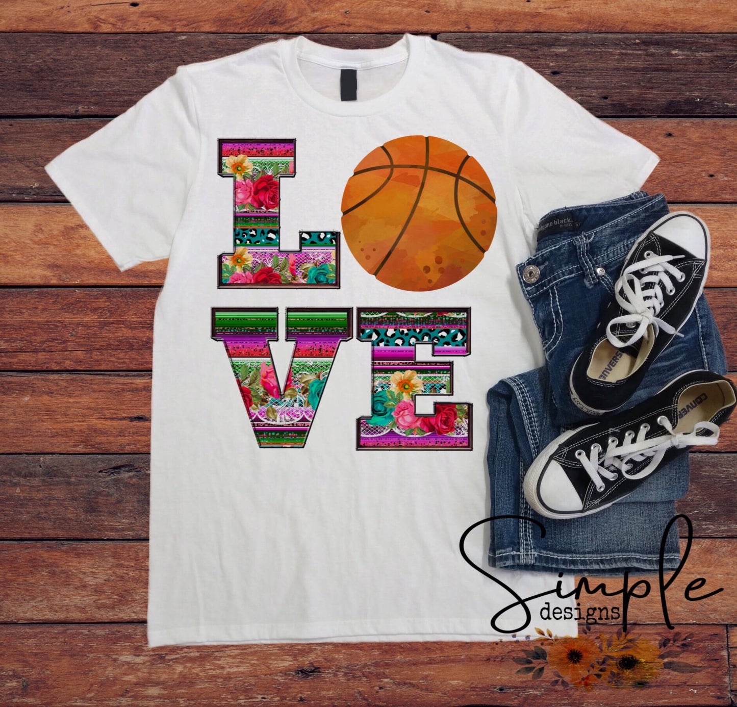 Love Basketball Sublimation Heat Transfer Sheet