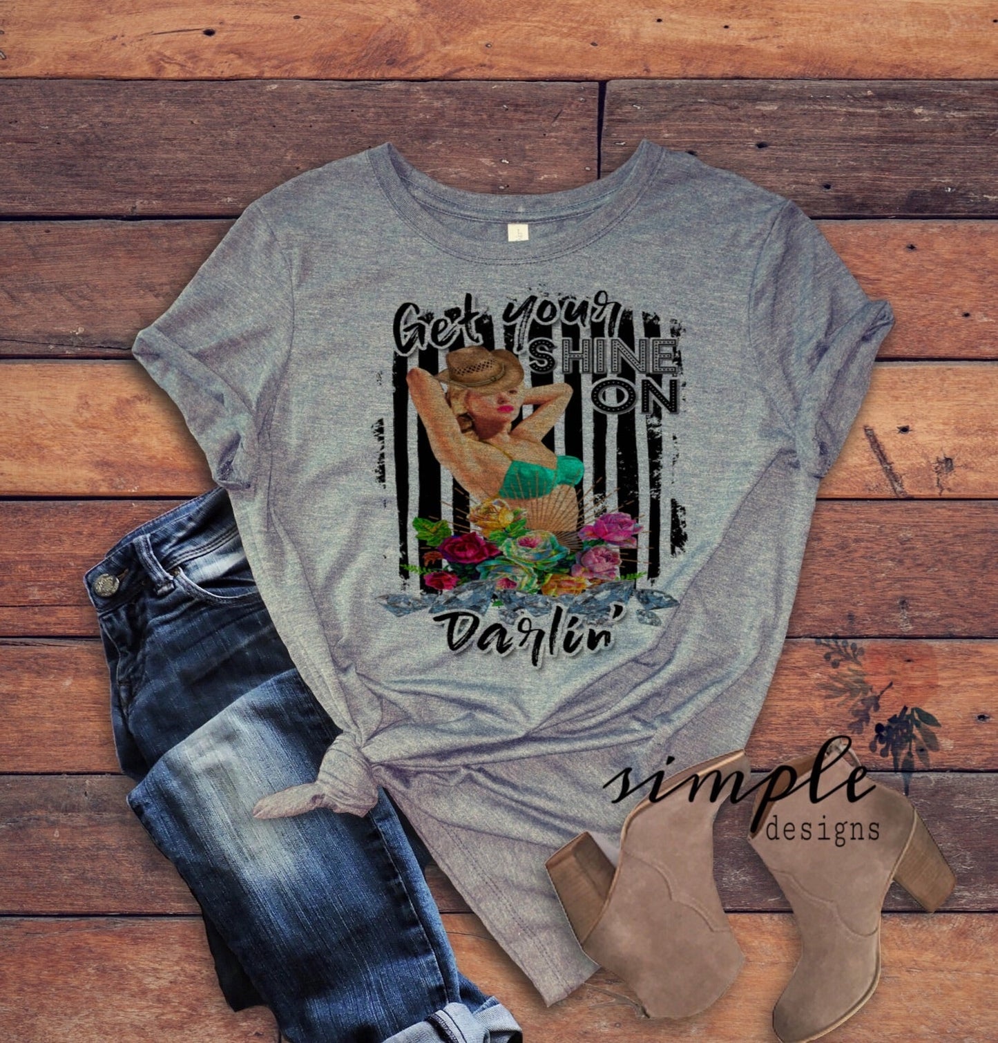 Get Your Shine On Darlin Sublimation Heat Transfer Sheet