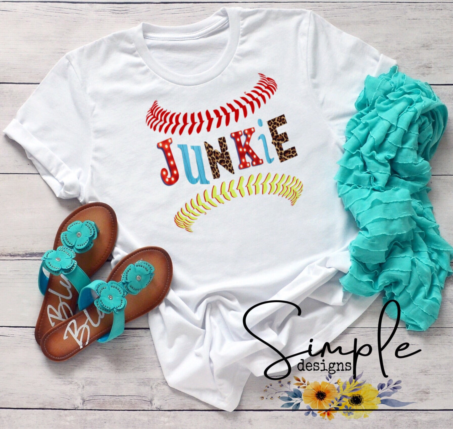 Baseball Softball Junkie Sublimation Heat Transfer Sheet