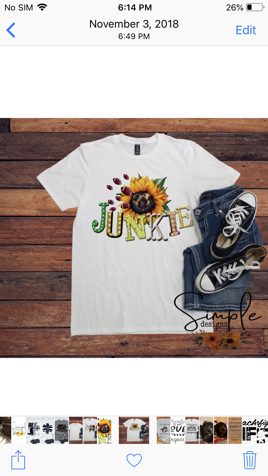 Football Junkie Sunflower Sublimation Heat Transfer Sheet