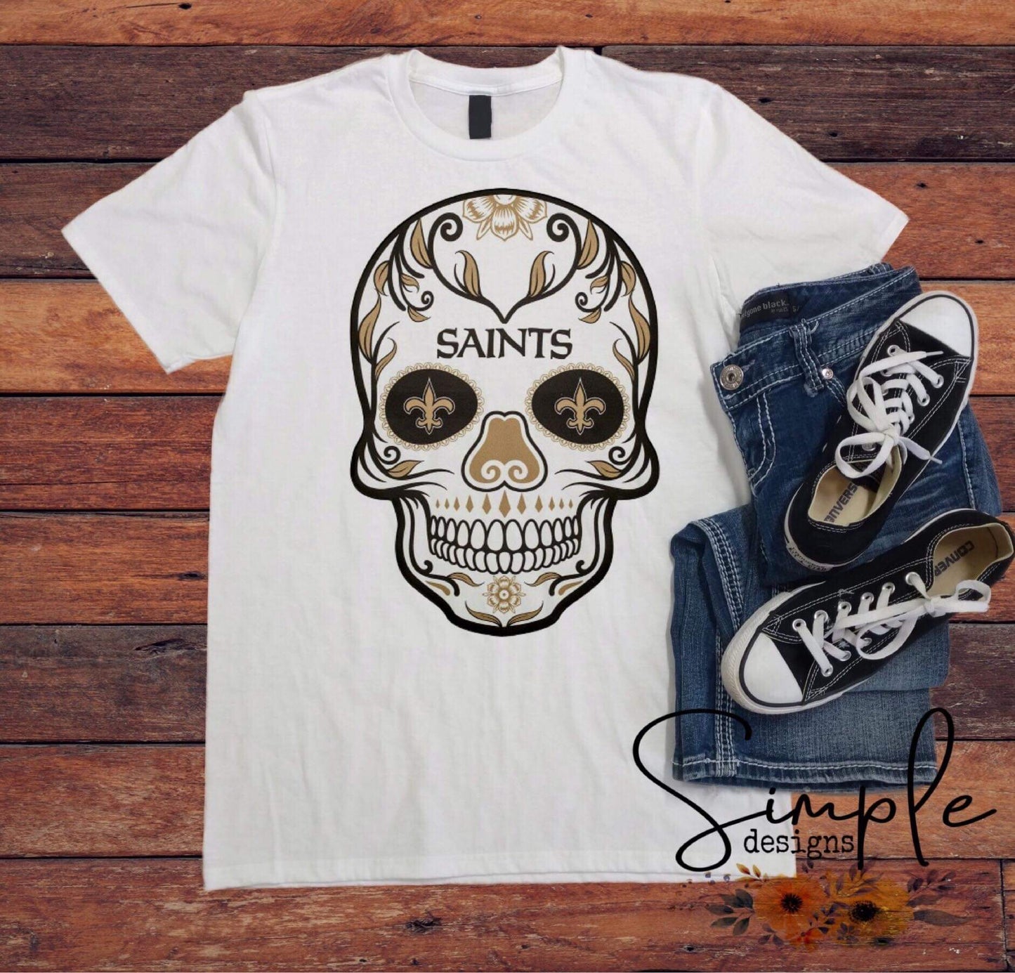 NOLA Skull New Orleans Sublimation Heat Transfer Sheet