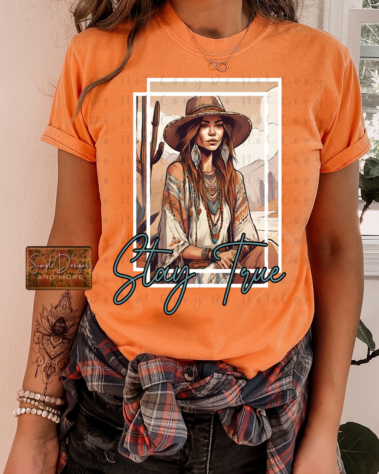 Stay True Cowgirl Heat Transfers, Sublimation, DTF Direct to Film Heat Transfer