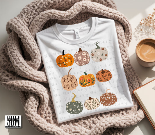 Pumpkin Collab Comfort Color T-shirt, Bella Canvas Tees