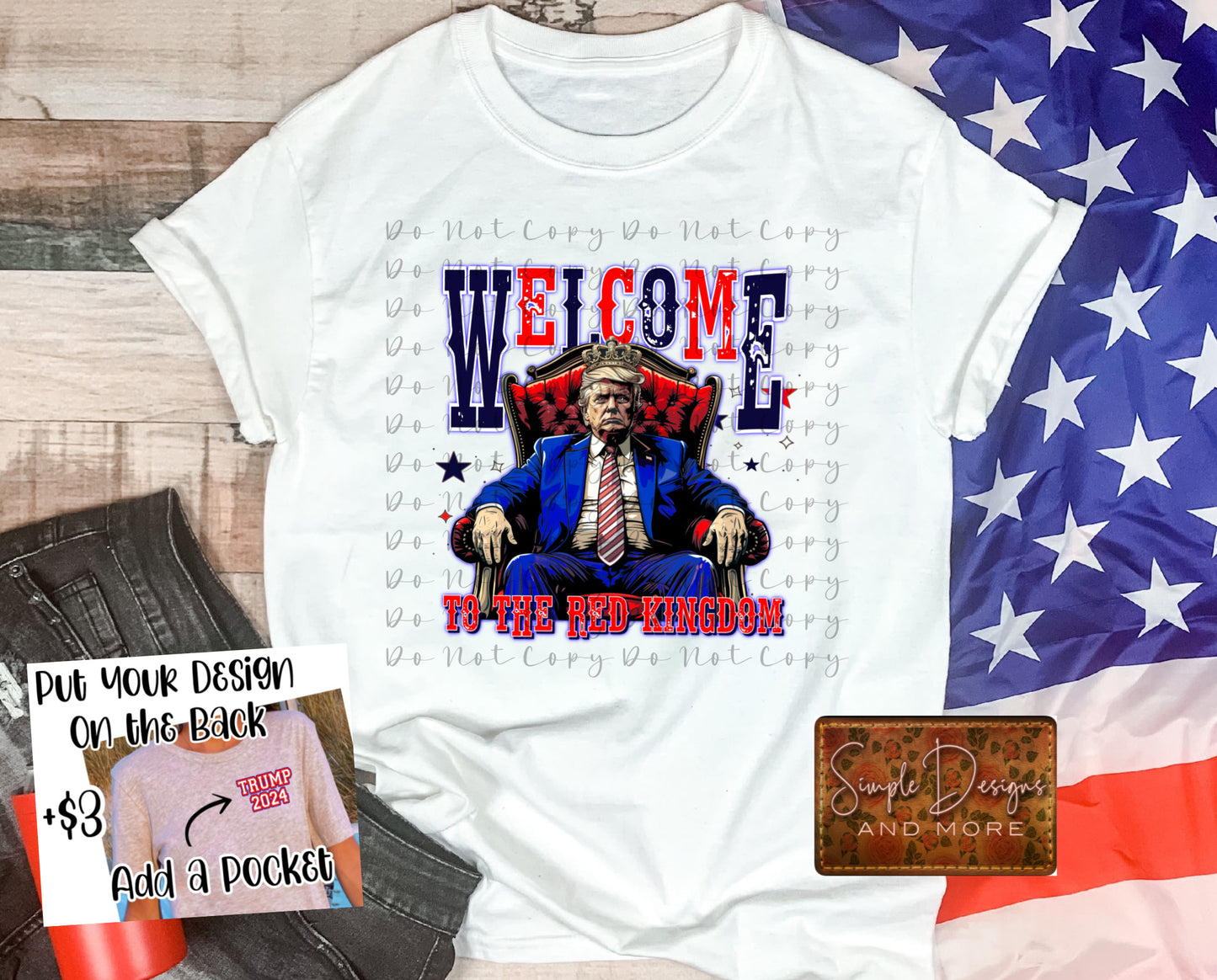 Welcome to the Red Kingdom Patriotic Sublimation, DTF Direct to Film Heat Transfer