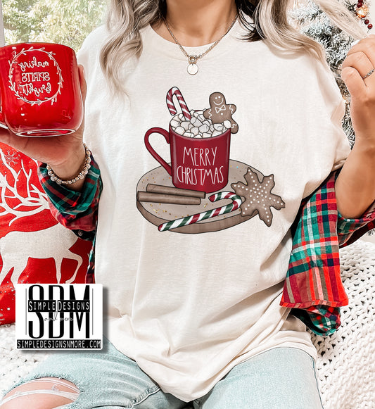 Merry Christmas Mug Heat Transfer Sublimation, Sublimation, DTF Direct to Film