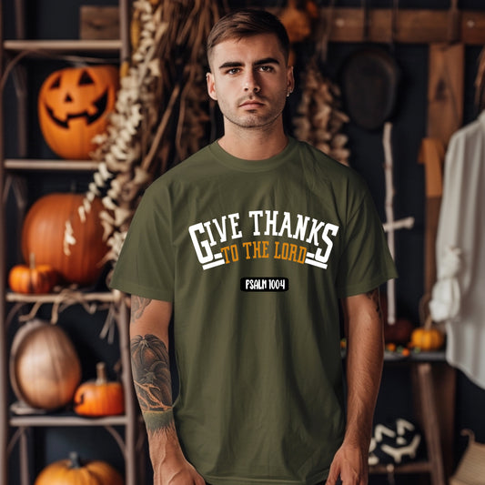 Give Thanks Varsity Style DTF Direct to Film Heat Transfer