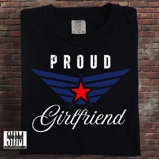 Proud Airforce Girlfriend Heat Transfer Stars Sublimation, Sublimation, DTF Direct to Film Transfers (Copy)