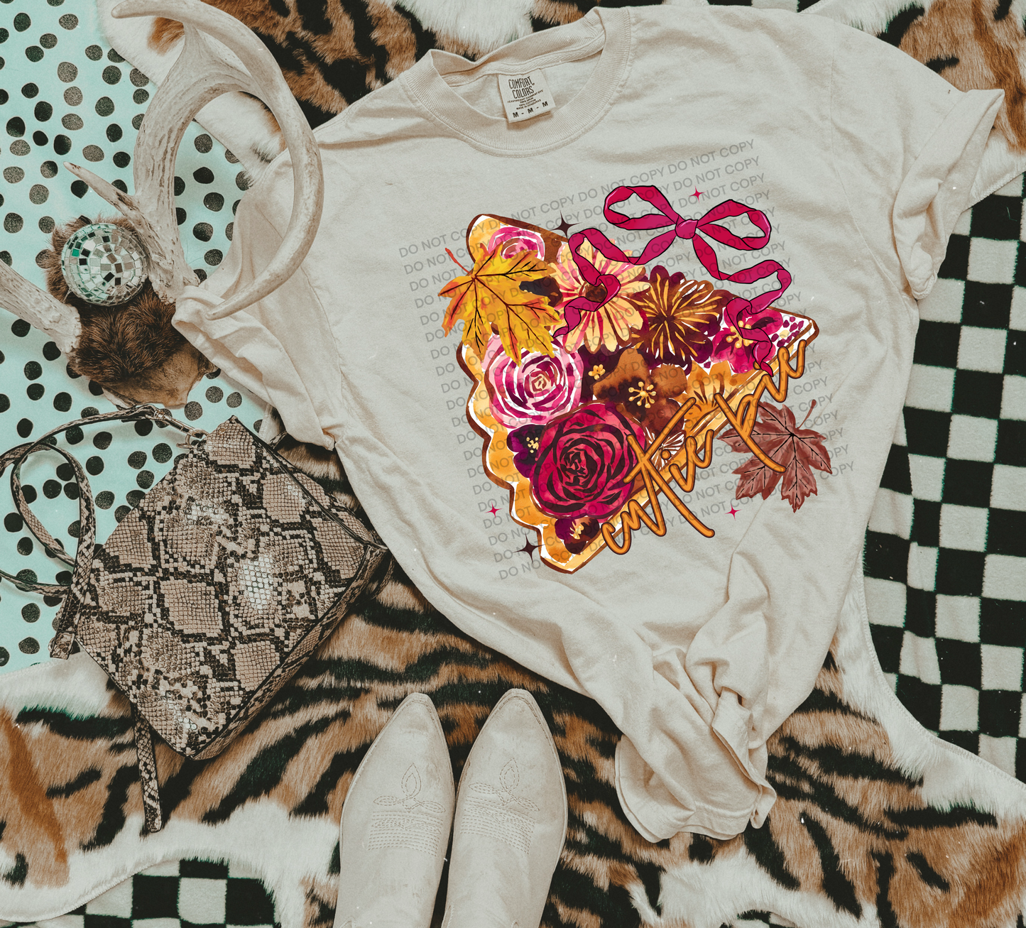 Cutie Pie Floral Comfort Color T-shirt, Bella Canvas Tees, Crew Sweatshirt