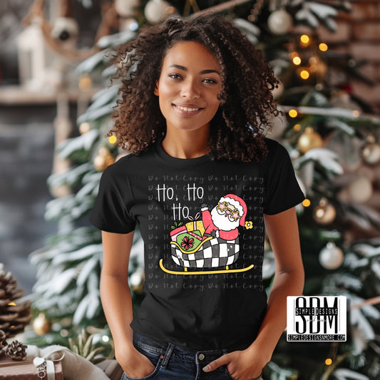 Ho Ho Ho Retro Santa Heat Transfer Sublimation, Sublimation, DTF Direct to Film