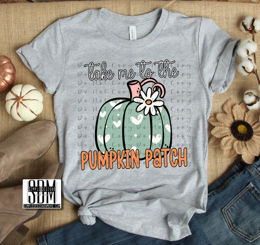 Take Me to the Pumpkin Patch Comfort Color T-shirt, Bella Canvas Tees