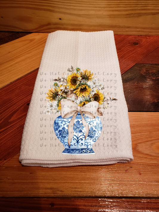 Sunflower Floral Arrangement Custom Heat Transfer Sublimation, Sublimation, DTF Direct to Film
