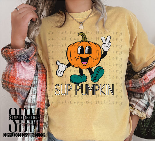 Sup Pumpkin Heat Transfer DTF, Sublimation, DTF Direct to Film