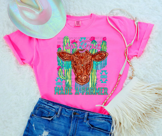 So God Made a Farmer Heat Transfer Sublimation, Sublimation, DTF Direct to Film