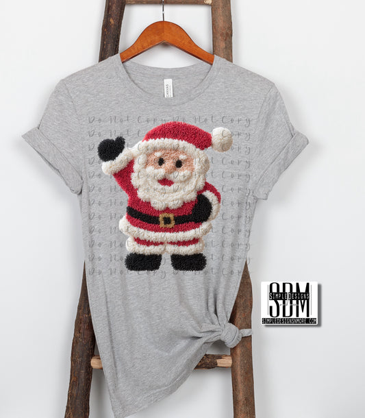Santa (Faux yarn) Heat Transfer Sublimation, Sublimation, DTF Direct to Film