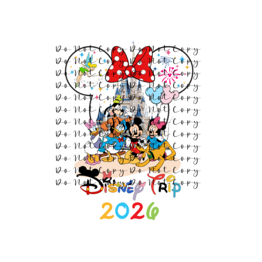 Disney Trip 2026 Custom DTF Heat Transfer,Sublimation, DTF Direct to Film