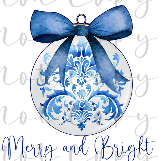 Merry and Bright Sublimation, DTF Direct to Film
