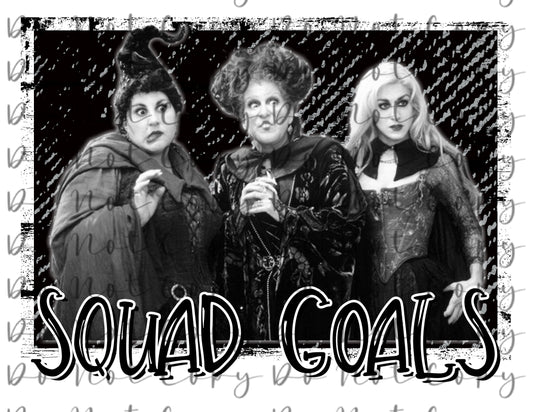 Squad Goals HP Halloween Transfer DTF, Sublimation, DTF Direct to Film