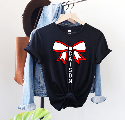caison Custom Cheer Team Bows Sublimation, DTF Direct to Film