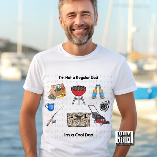 I'm Not a Regular Dad Cookout Heat Transfer DTF, Sublimation, DTF Direct to Film