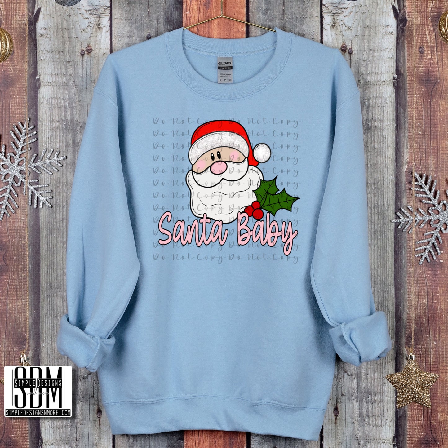 Santa Baby Heat Transfer Sublimation, Sublimation, DTF Direct to Film