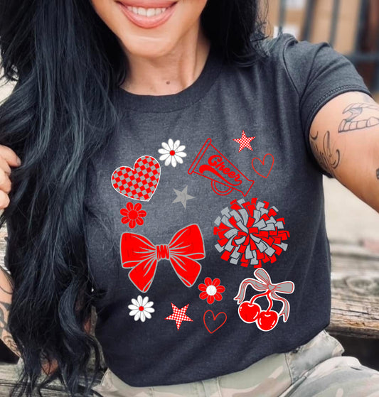 Whitney Custom Cheer Team Bows Sublimation, DTF Direct to Film