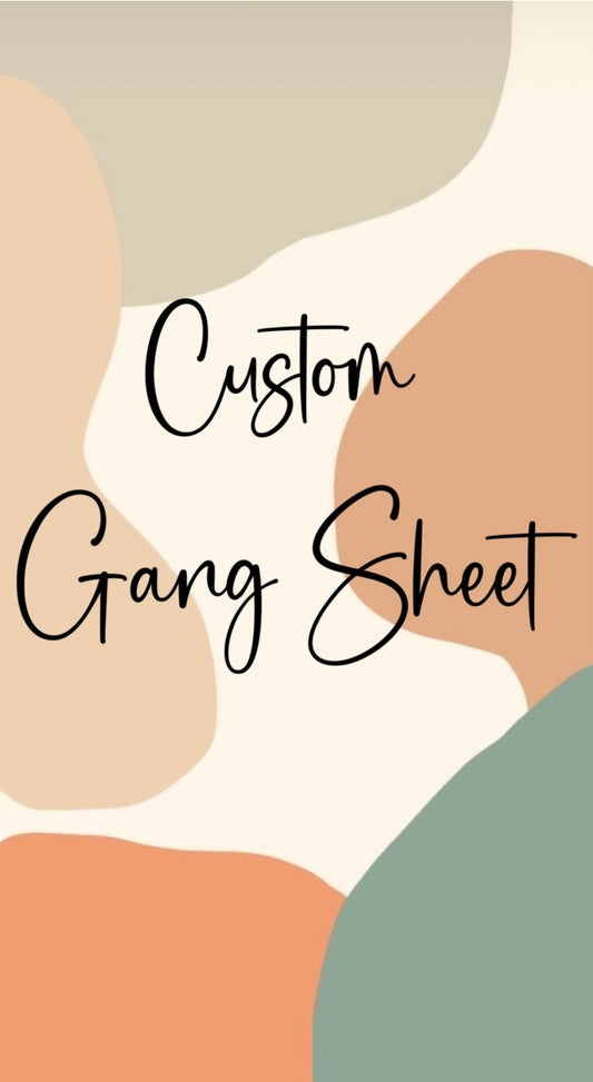 Custom Gang Sheet Direct to Film Heat Transfers