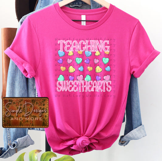 Teaching Sweethearts Heat Transfer Sublimation, Sublimation, DTF Direct to Film