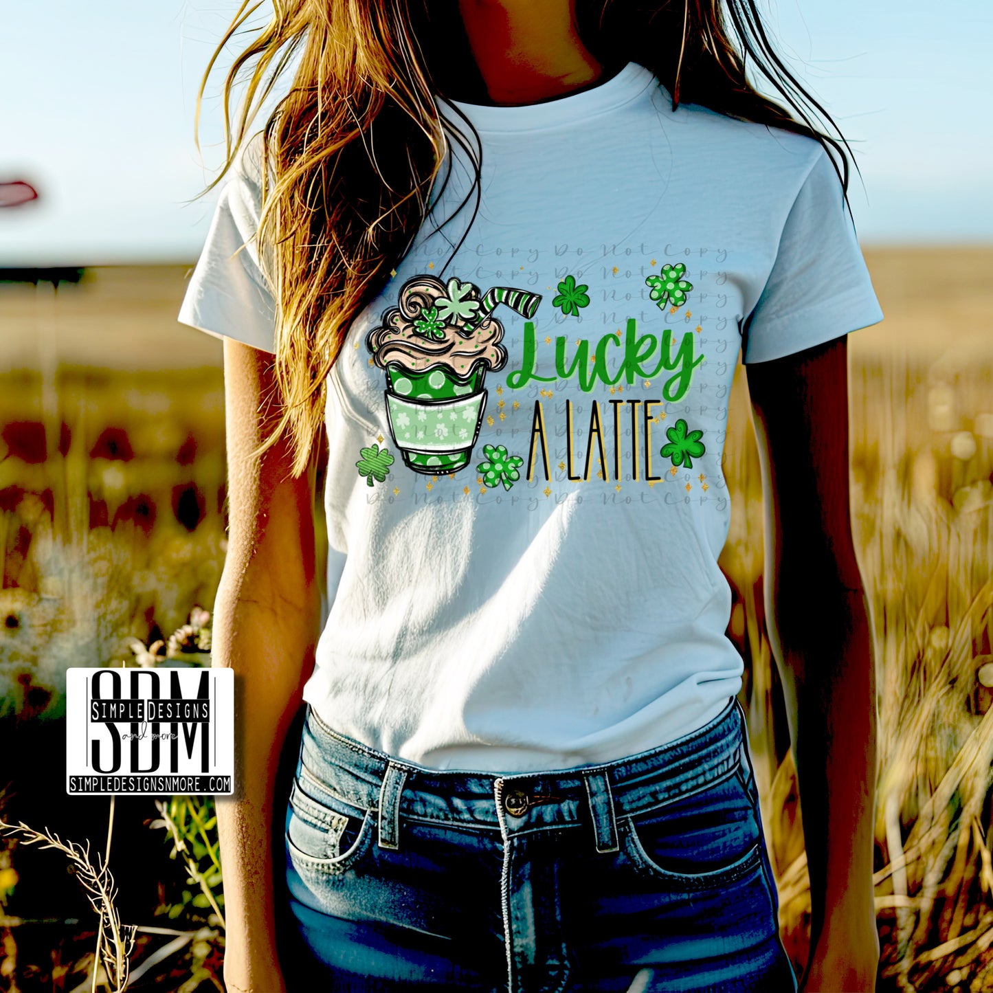 Luck a Latte Custom, Sublimation, DTF Direct to Film Heat Transfer