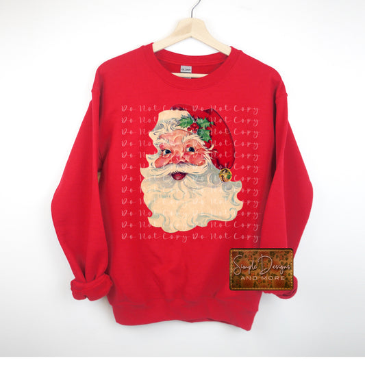 Vintage Santa Heat Transfer Sublimation, Sublimation, DTF Direct to Film