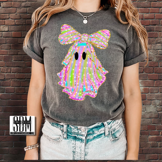 Colorful Ghost Direct to Film Heat Transfer, Sublimation Heat Transfer