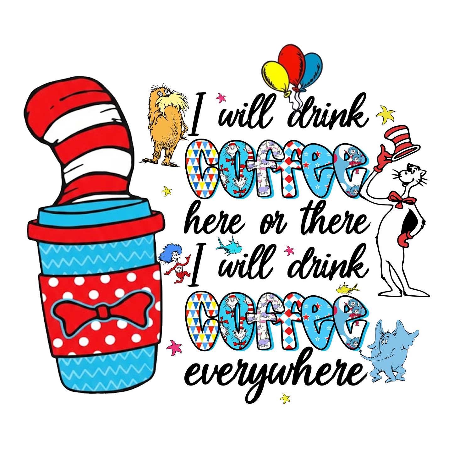 Coffee Transfer Sublimation, Sublimation, DTF Direct to Film