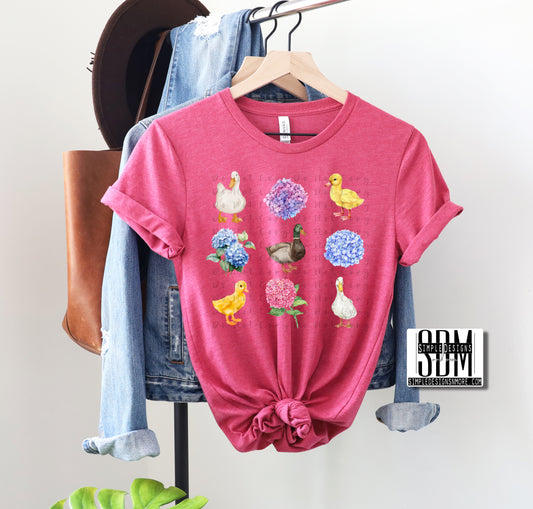Duck Collage Heat Transfer DTF, Sublimation, DTF Direct to Film