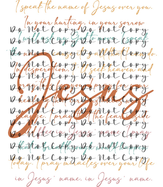 Jesus Custom DTF Heat Transfer,Sublimation, DTF Direct to Film