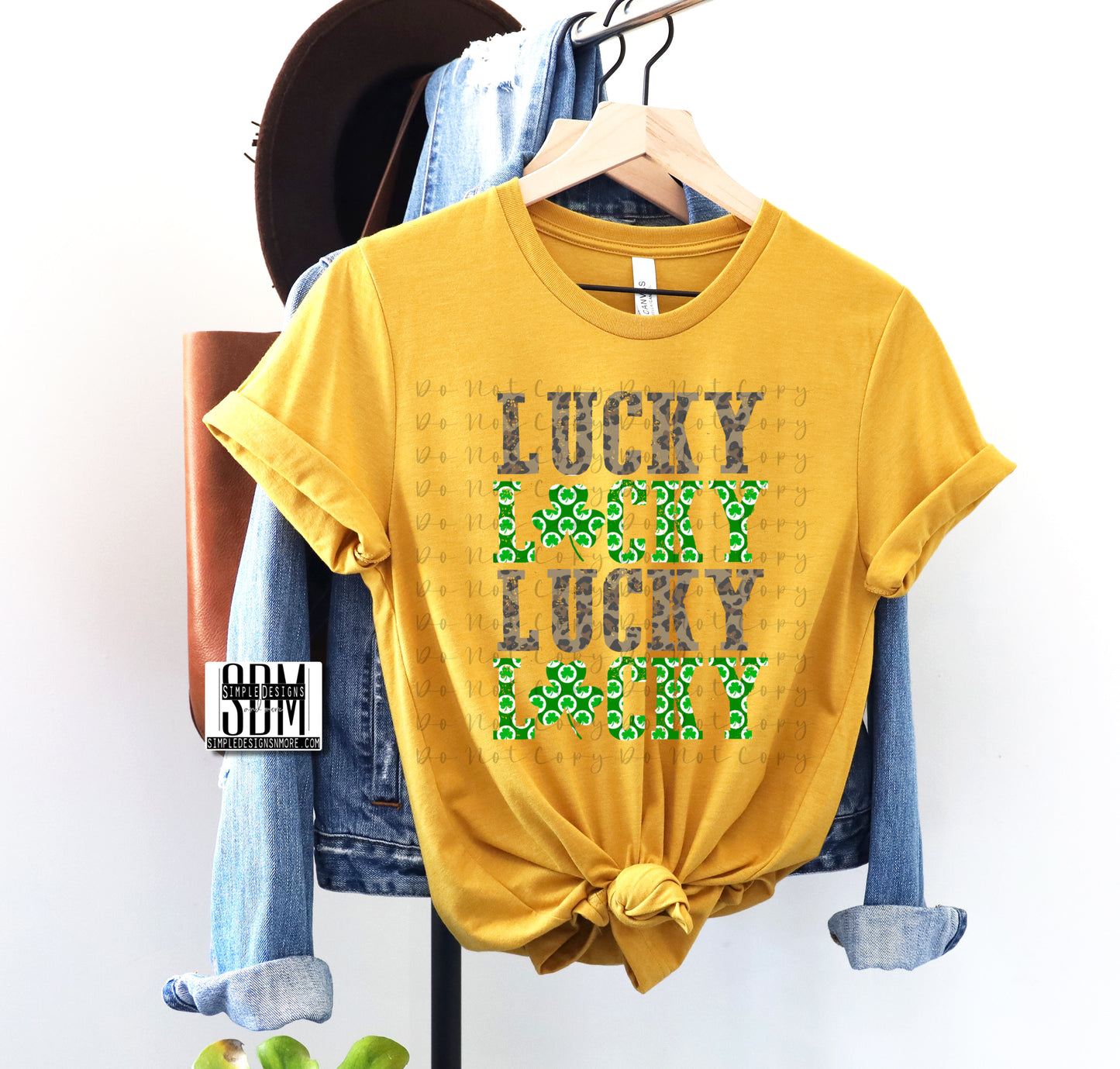 Lucky Lucky Lucky Stacked Custom, Sublimation, DTF Direct to Film Heat Transfer