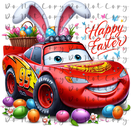 Donna Custom Easter Car Heat Transfer Sublimation, Sublimation, DTF Direct to Film