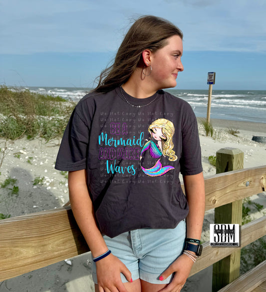 Makes Waves Mermaid Heat Transfers, Sublimation, DTF Direct to Film Heat Transfer