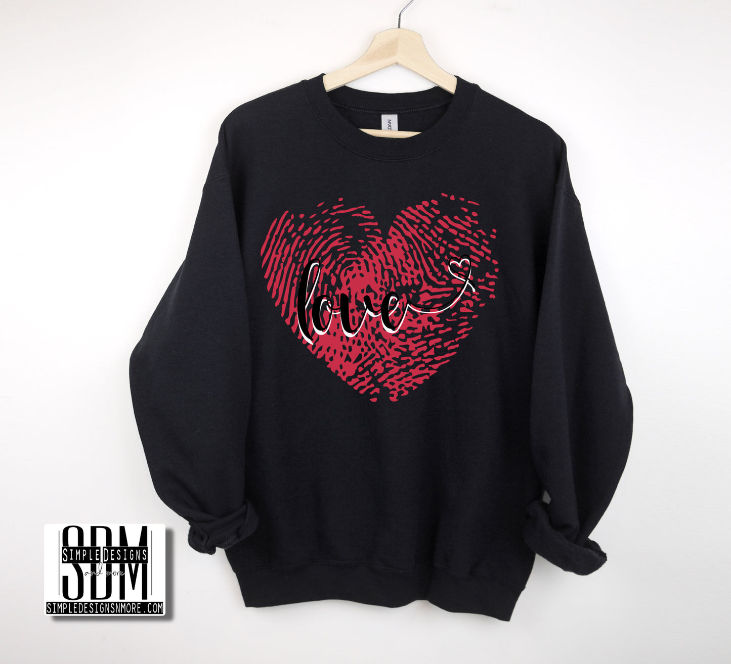 Love Thumbprint Heat Transfer Sublimation, Sublimation, DTF Direct to Film