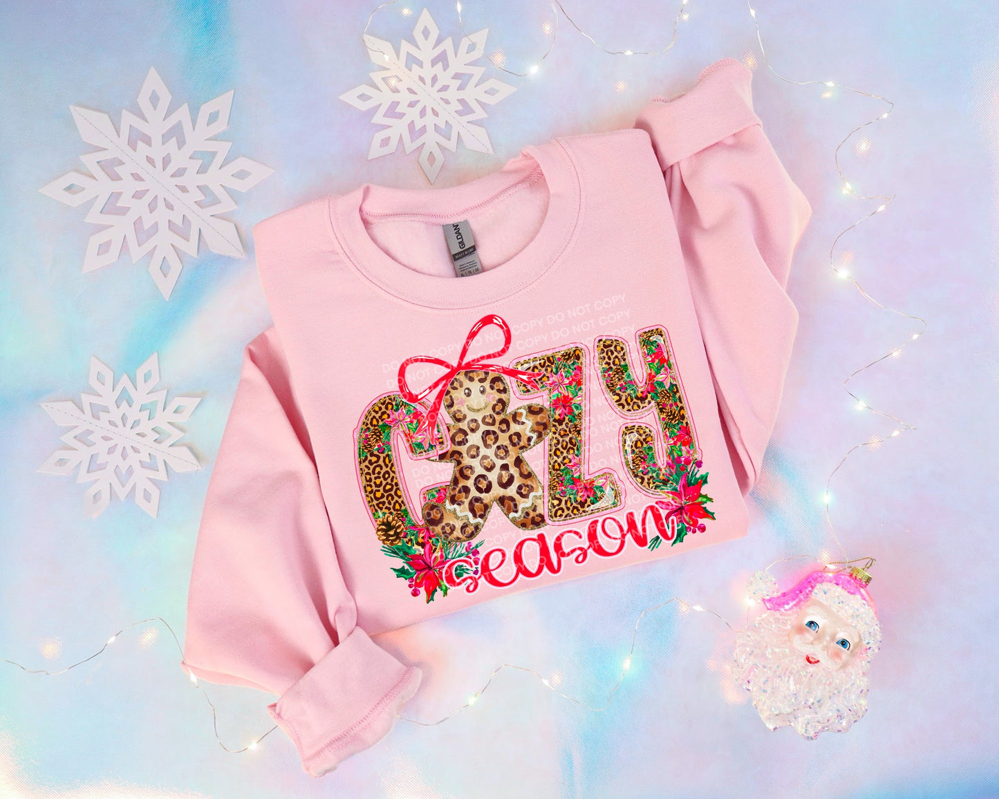 Gingerbread Cozy Season Comfort Color T-shirt, Bella Canvas Tees, Crew Sweatshirt