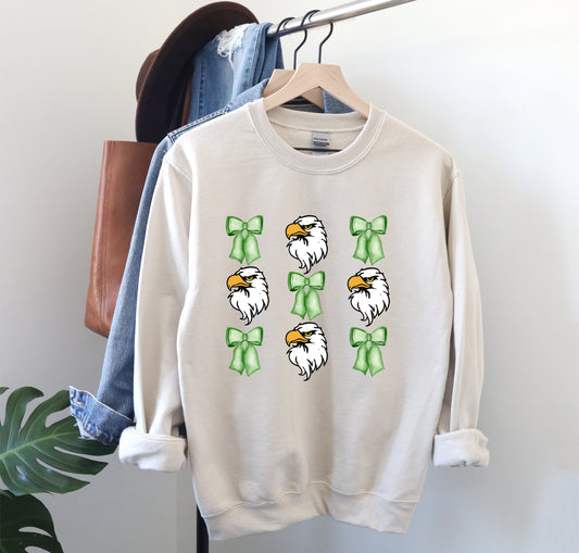 Eagles Bows Heat Transfer DTF, Sublimation, DTF Direct to Film
