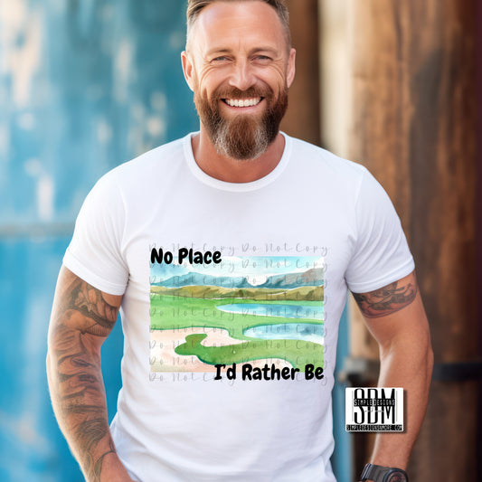 No Place I'd Rather Be Golf Heat Transfer DTF, Sublimation, DTF Direct to Film