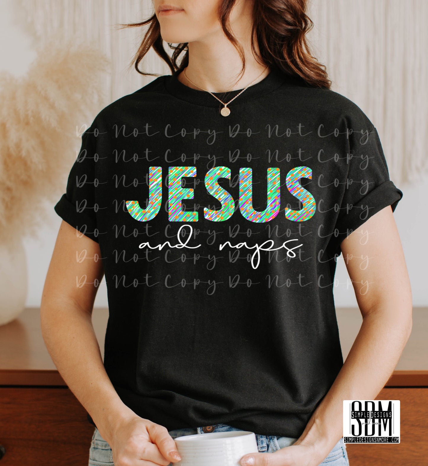 Jesus and Naps Scribble Heat Transfer Sublimation, Sublimation, DTF Direct to Film