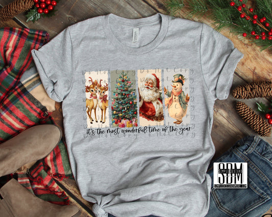 It's the Most Wonderful Time of the Year (Classic Christmas) Heat Transfer Sublimation, Sublimation, DTF Direct to Film