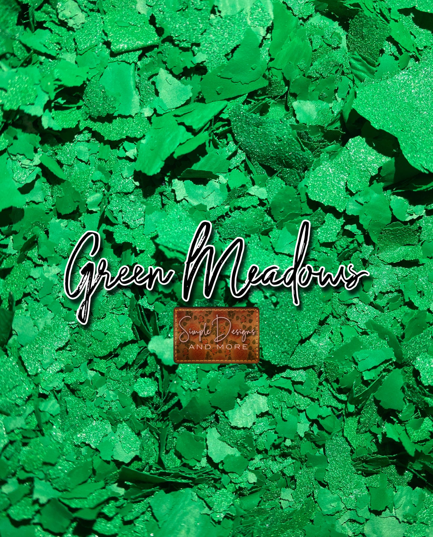 Green Meadows Screen Print Confetti, T-shirt Sprinkles, Garment Sprinkles, Shirt Decoration