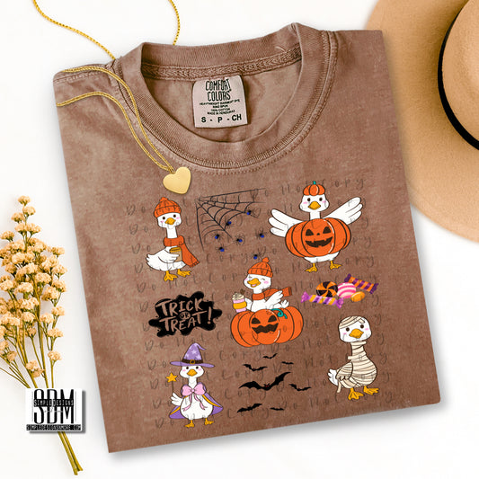 Halloween Goose Comfort Color T-shirt, Bella Canvas Tees
