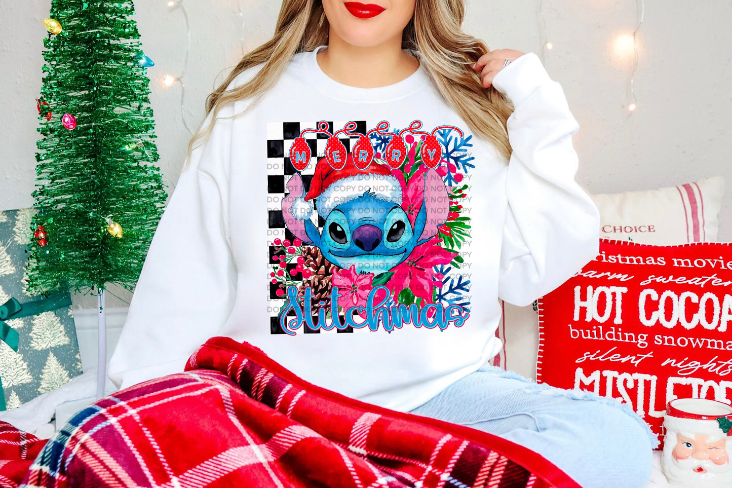 Merry Stitchmas Heat Transfer Sublimation, Sublimation, DTF Direct to Film