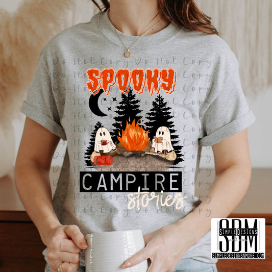 Spooky Campfire Stories Heat Transfer Sublimation, Sublimation, DTF Direct to Film