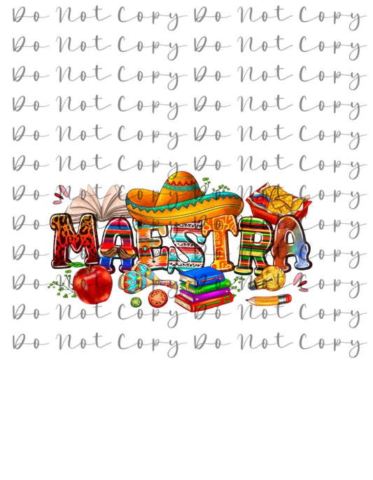 Donna Custom Fiesta Maestra Heat Transfer Sublimation, Sublimation, DTF Direct to Film