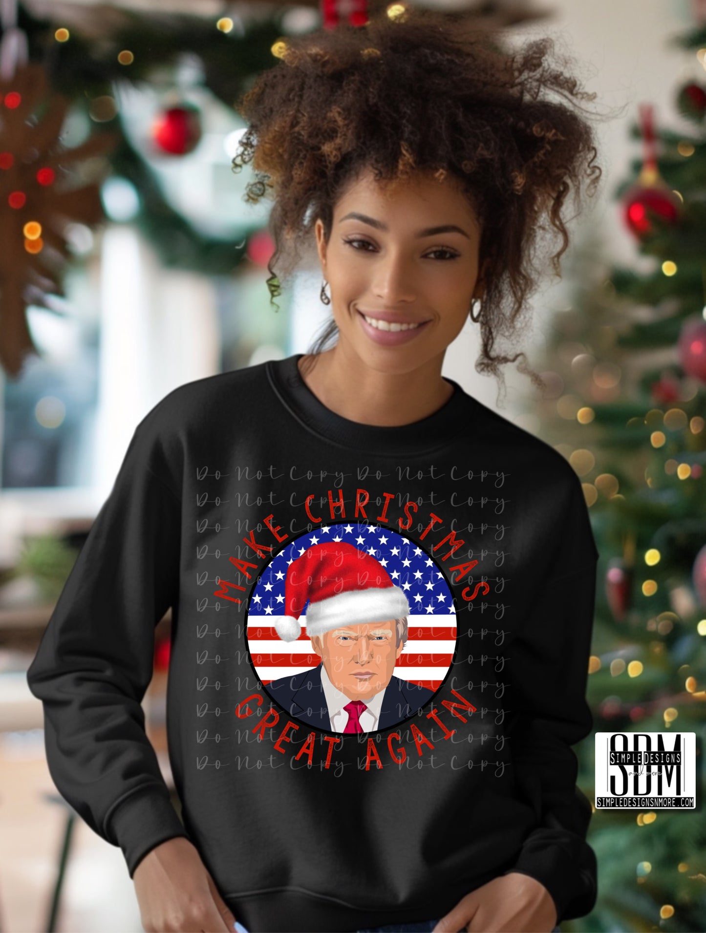 Make Christmas Great Again Patriotic, DTF Direct to Film Heat Transfer